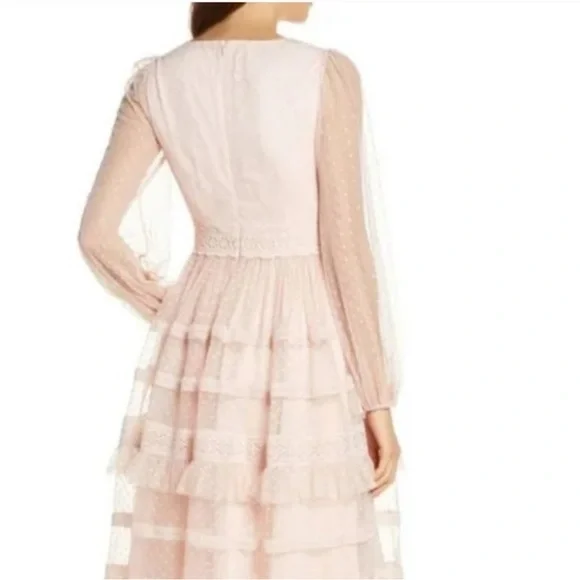 Rachel Parcell Pink Lace Midi Dress - Picture 4 of 6